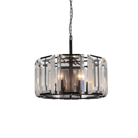 Cwi Lighting Jacquet 8 Light Chandelier With Black Finish 9860P19-8-101
